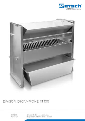 Scheda tecnica del prodotto RT 100