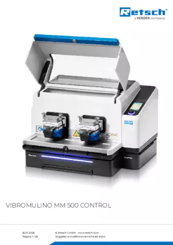 Scheda tecnica del prodotto MM 500 control