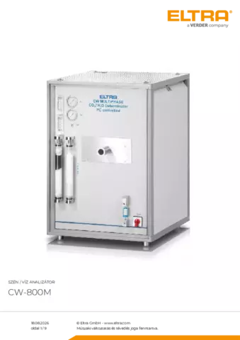Termék adatlap CW-800M