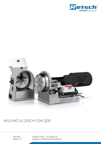 Scheda tecnica del prodotto DM 200