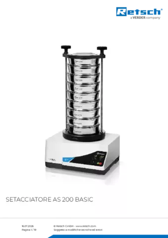 Scheda tecnica del prodotto AS 200 basic