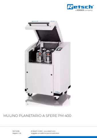 Scheda tecnica del prodotto PM 400