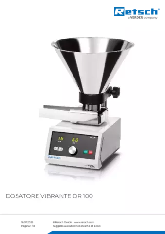 Scheda tecnica del prodotto DR 100