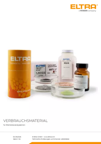 Produktdatenblatt Consumables