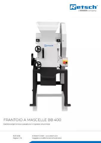 Scheda tecnica del prodotto BB 400