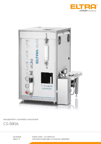 Produktdatenblatt CS-580A